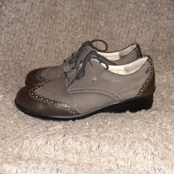 FINN COMFORT-Eureka-Brown Leather Brogue Wingtip Oxfords-5.5 UK-7.5 US-Excellent - Picture 2 of 8